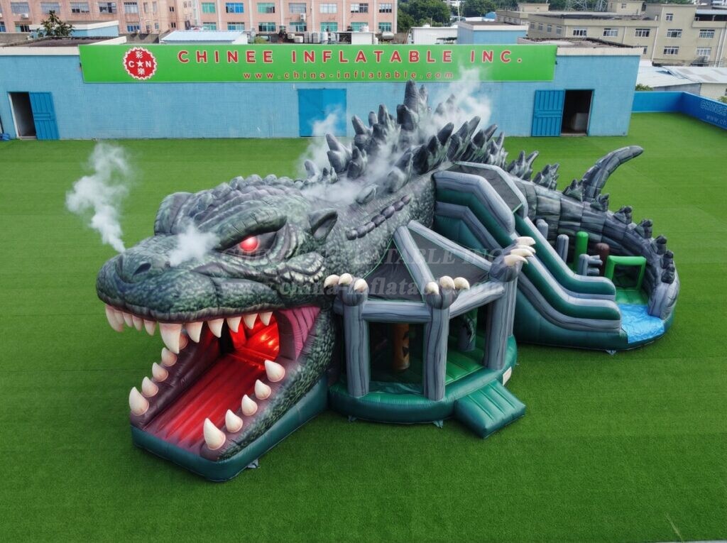 T2-7122 Godzilla Theme Inflatable Bouncer