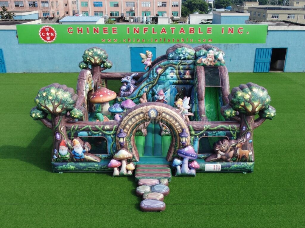 T2-7131 Magic Forest Theme Inflatable Bouncer