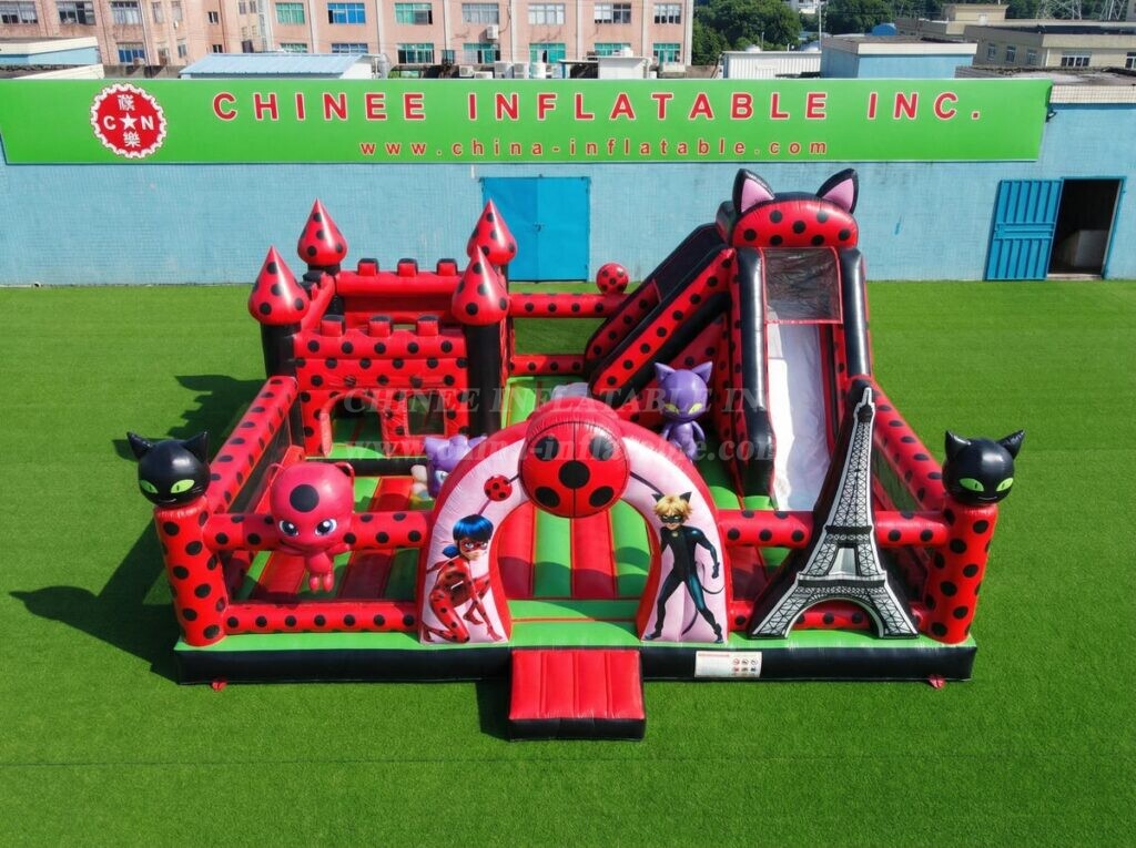 T2-7135 Miraculous Ladybug Theme Inflatable Bouncer