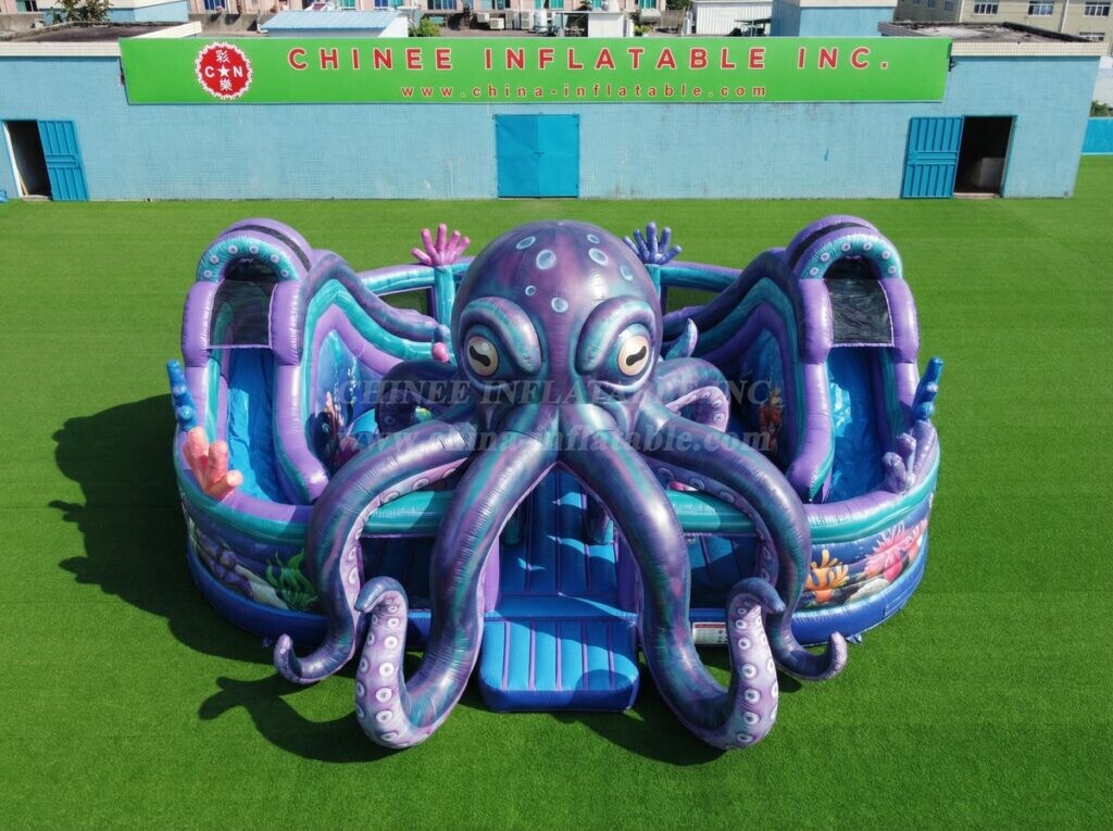 T2-7140 Octopus Theme Inflatable Bouncer
