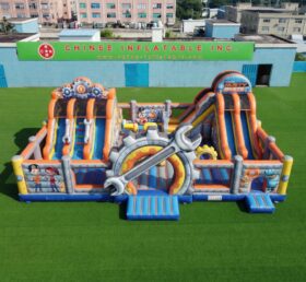 T2-7153 Rusty Rivets Theme Inflatable Bouncer