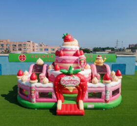 T2-7160 Strawberry Shortcake Theme Inflatable Bouncer