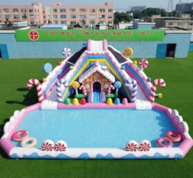 T8-6117 Candy Theme Inflatable Water Slide