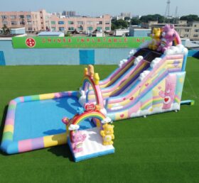 T8-6118 Care Bears Theme Inflatable Water Slide