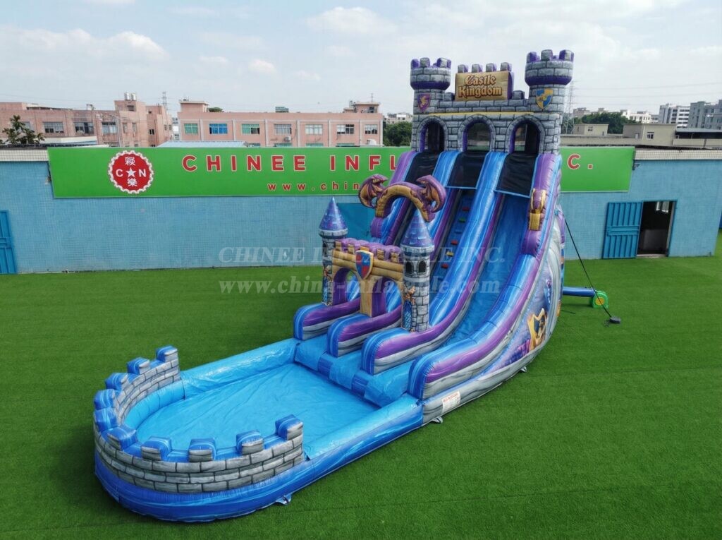 T8-6119 Castle Kingdom Theme Inflatable Water Slide