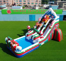 T8-6120 Christmas Theme Inflatable Water Slide