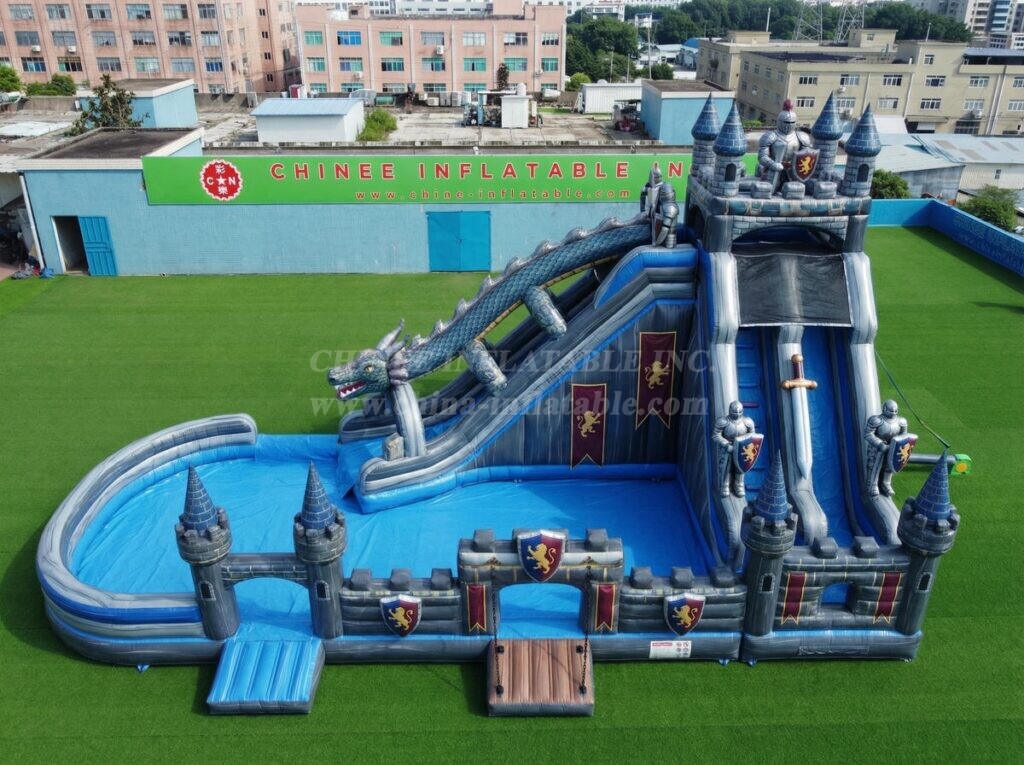 T8-6159 Knight Theme Inflatable Water Slide