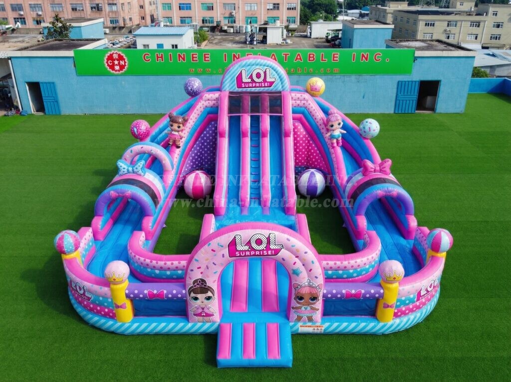 T8-6163 L.O.L.SURPRISE Theme Inflatable Water Slide
