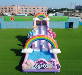 T8-6174 My Little Pony Theme Inflatable Water Slide