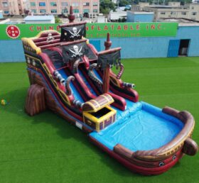 T8-6192 Pirates Theme Inflatable Water Slide