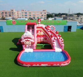 T8-6207 Strawberry Shortcake Theme Inflatable Water Slide