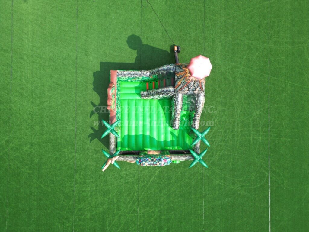 T2-4103G Dinosaur-Themed Inflatable Bouncer with Slide