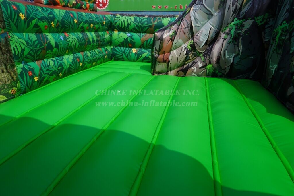T2-4103G Dinosaur-Themed Inflatable Bouncer with Slide