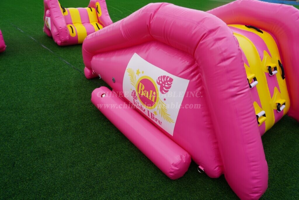 T11-560B Inflatable Pink Slide for Pool Activities