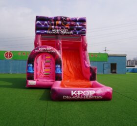 T8-8466E KPop Demon Hunters Theme Inflatable Water Slide
