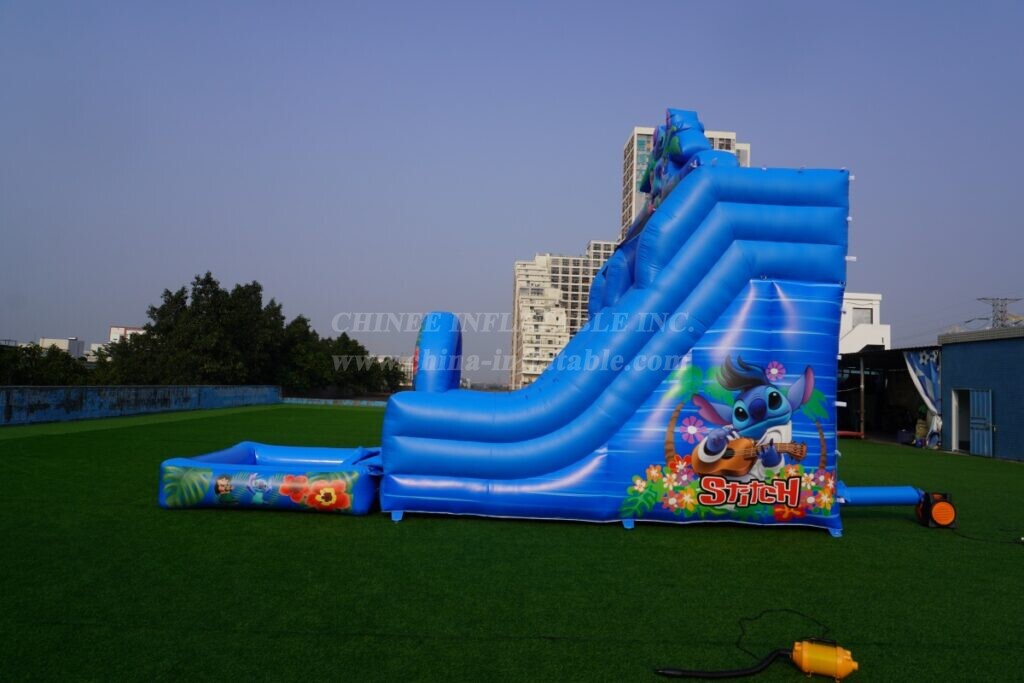 T8-8466B1 Lilo & Stitch Theme Inflatable Water Slide