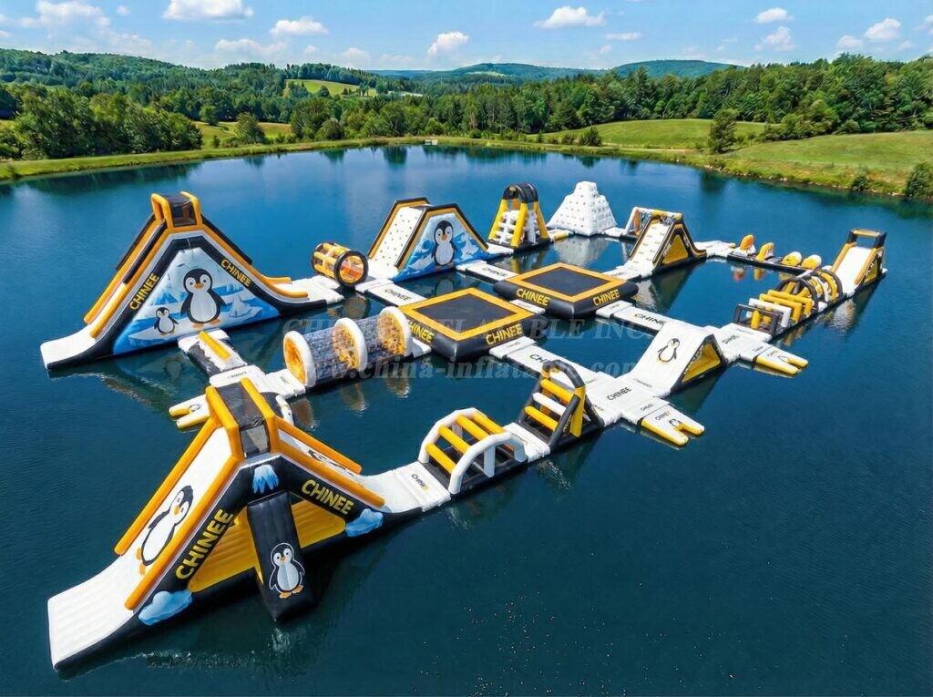S735 Penguin Theme Inflatable Water Park