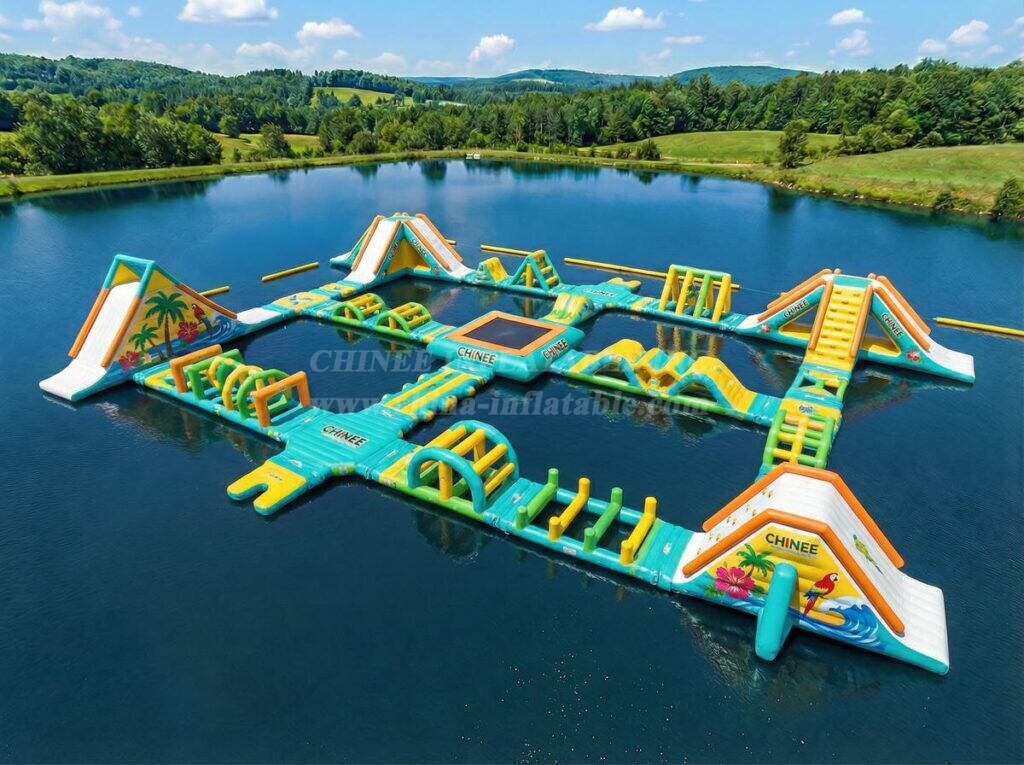 S746 Tropical Theme Inflatable Water Park