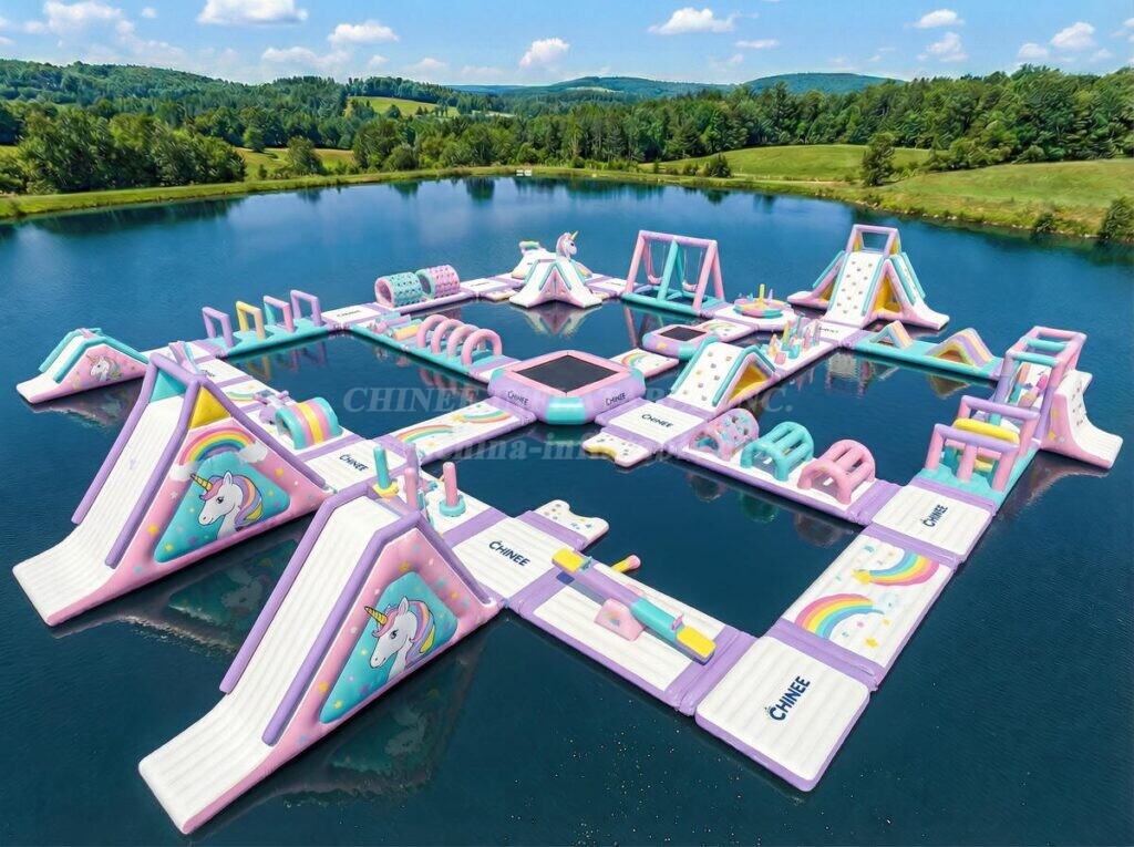 S748 Unicorn Theme Inflatable Water Park