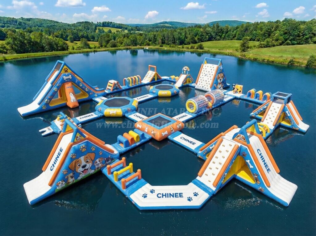 S774 Dog Theme Inflatable Water Park