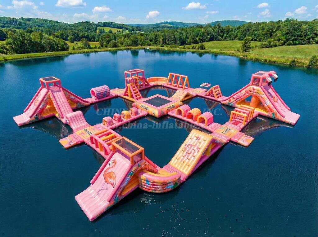 S786 Flamingo Theme Inflatable Water Park