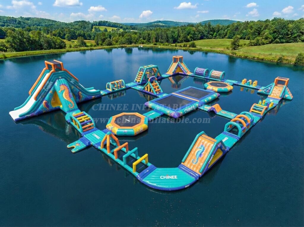 S821 Seahorse Theme Inflatable Water Park
