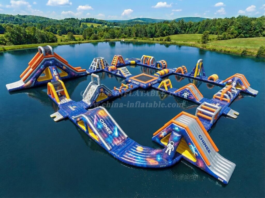 S825 Space Theme Inflatable Water Park