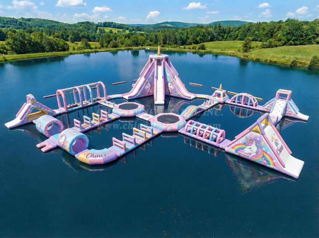 S832 Unicorn Theme Inflatable Water Park