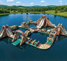 S840 Bear Theme Inflatable Water Park