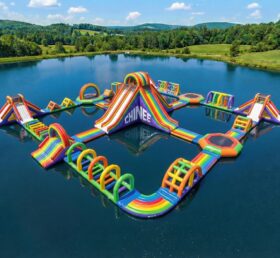 S868 Rainbow Theme Inflatable Water Park