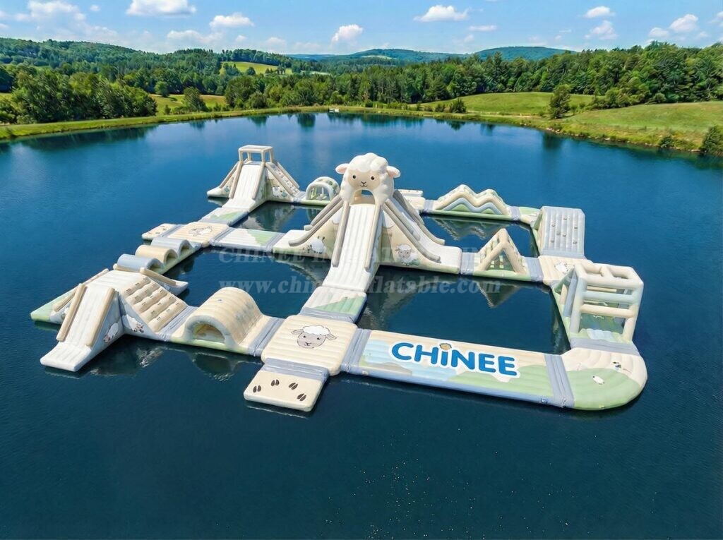 S871 Sheep Theme Inflatable Water Park