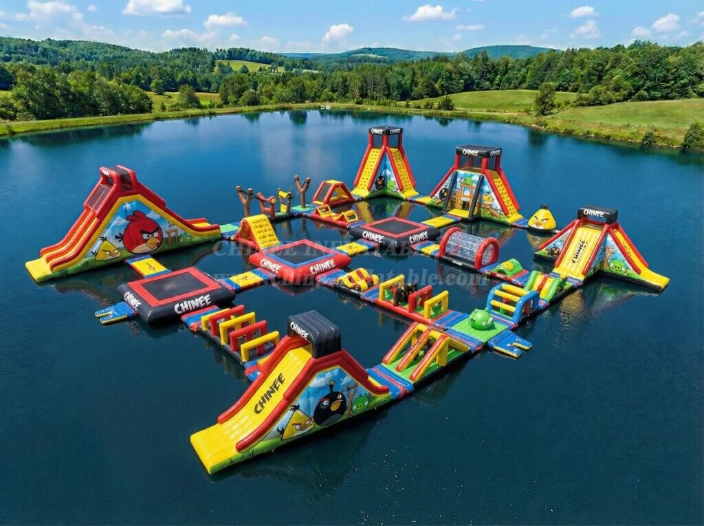 S881 Angry Birds Theme Inflatable Water Park