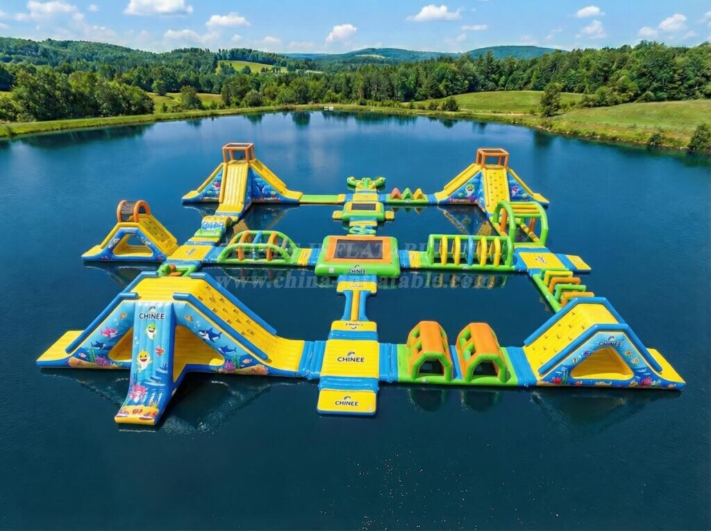 S883 Baby Shark Theme Inflatable Water Park