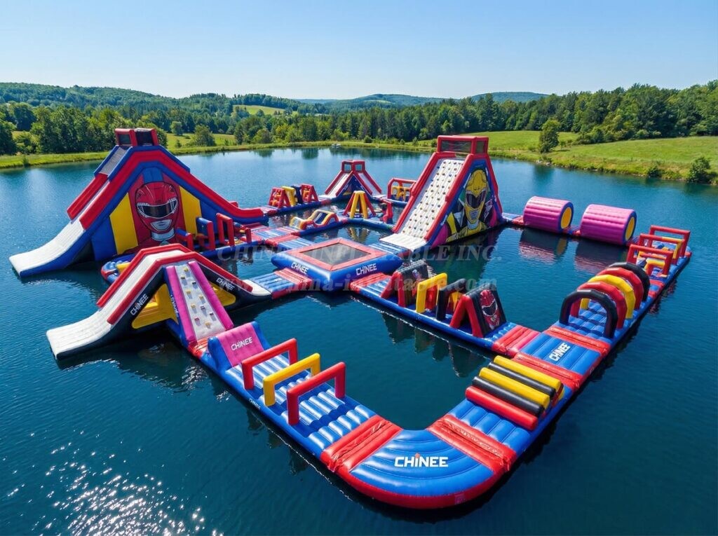 S922 Power Rangers Theme Inflatable Water Park